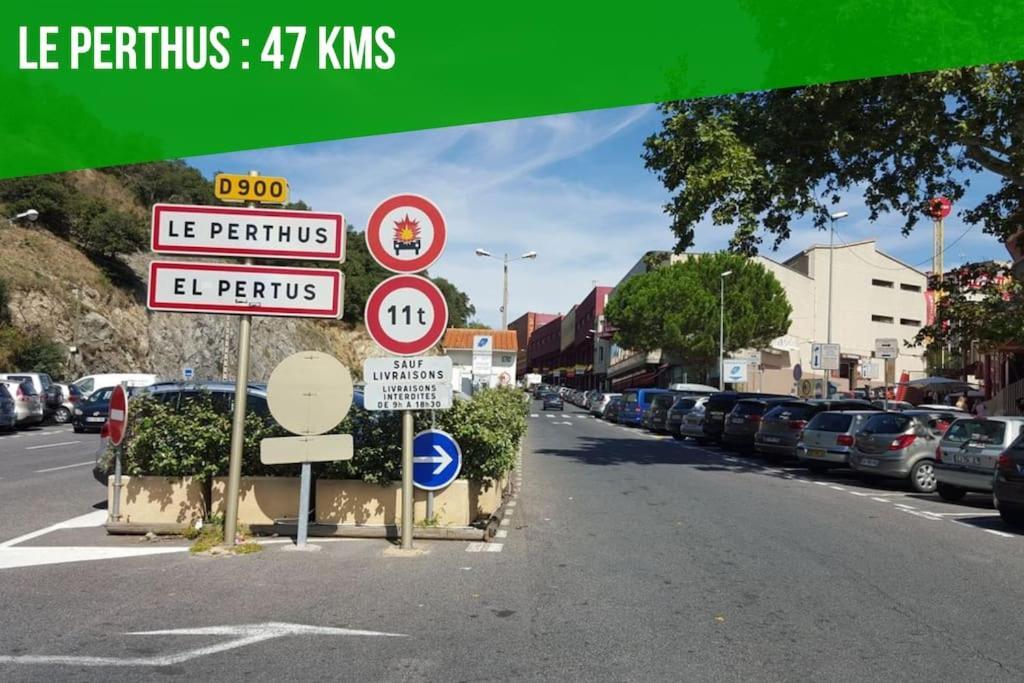 Le Carrousel - Apt Vue Mer - Plage A 10 M - Clim - Wifi Canet-en-Roussillon Exteriör bild