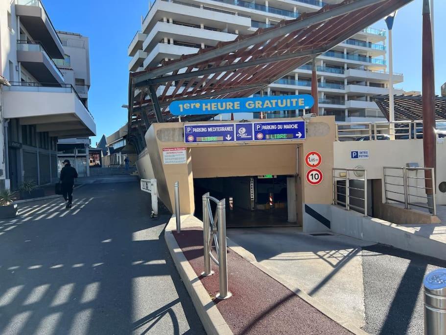 Le Carrousel - Apt Vue Mer - Plage A 10 M - Clim - Wifi Canet-en-Roussillon Exteriör bild