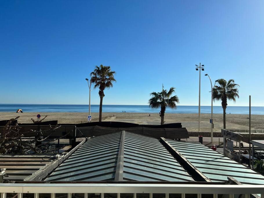 Le Carrousel - Apt Vue Mer - Plage A 10 M - Clim - Wifi Canet-en-Roussillon Exteriör bild